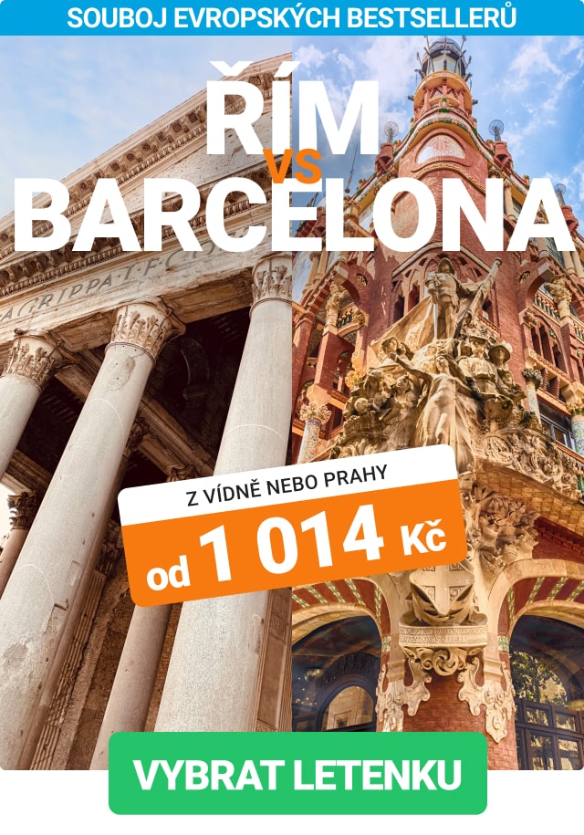Letenky do Říma a Barcelony