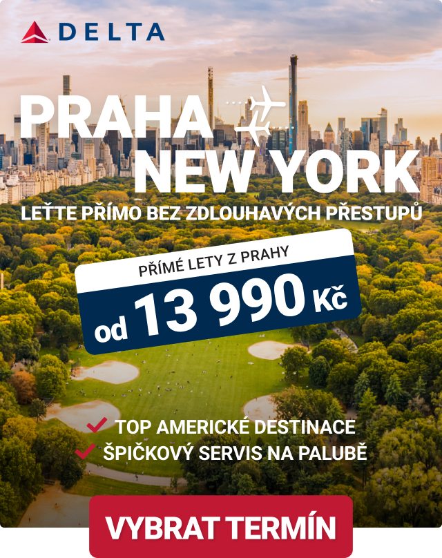 Přímé lety do New Yorku s Delta Air Lines