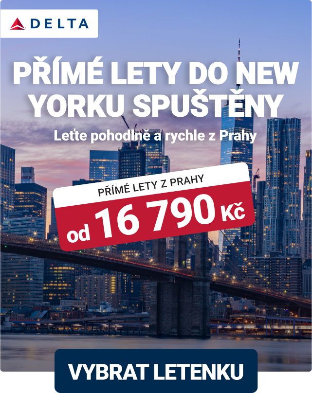 Přímé lety do New Yorku s Delta Air Lines