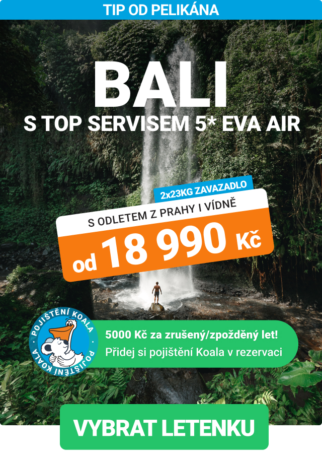Letenky na Bali s EVA Air