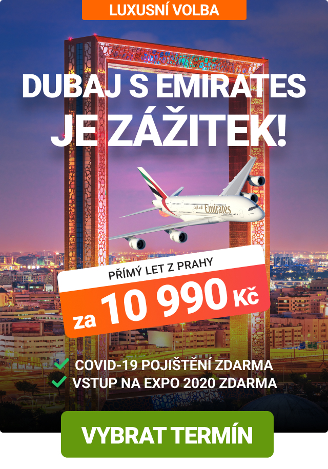 Akční letenky z Prahy do Dubaje s Emirates
