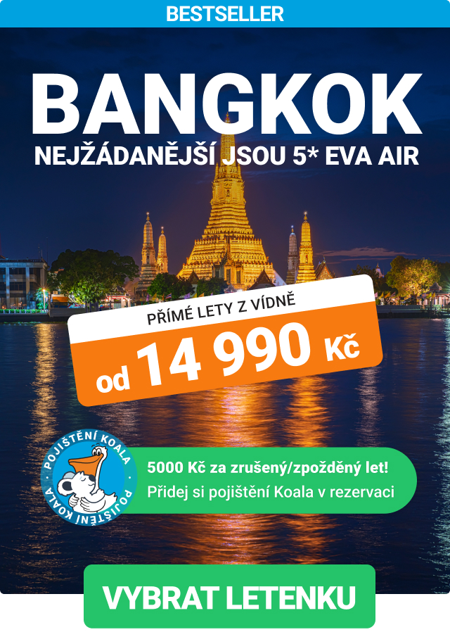 Letenky do Bangkoku s EVA Air