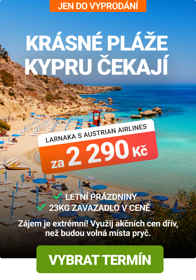 Akční letenky s Austrian Airlines do Larnaky