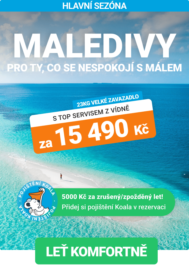 Akční letenky na Maledivy