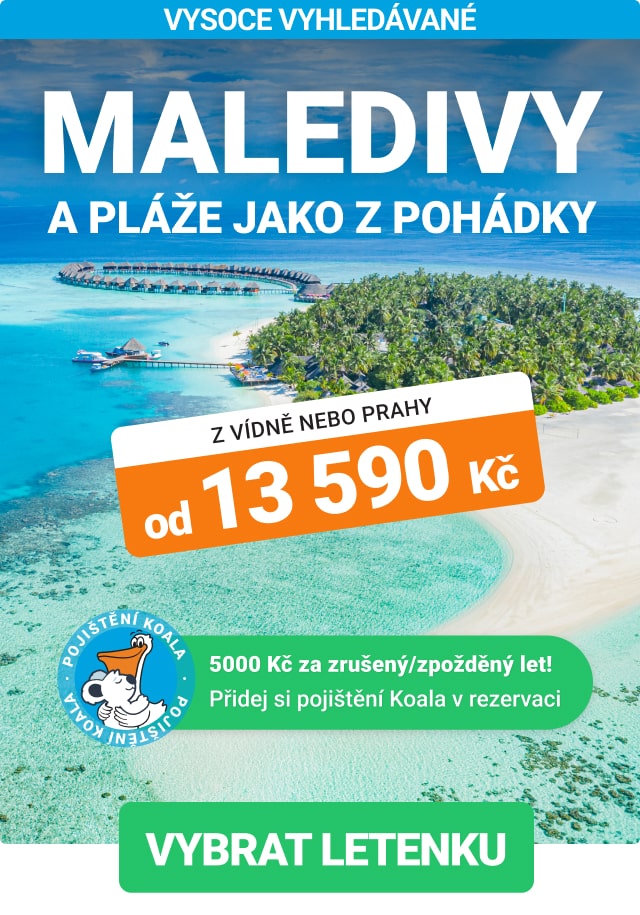 Akční letenky na Maledivy