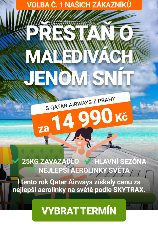 Maledivy s Qatar Airways