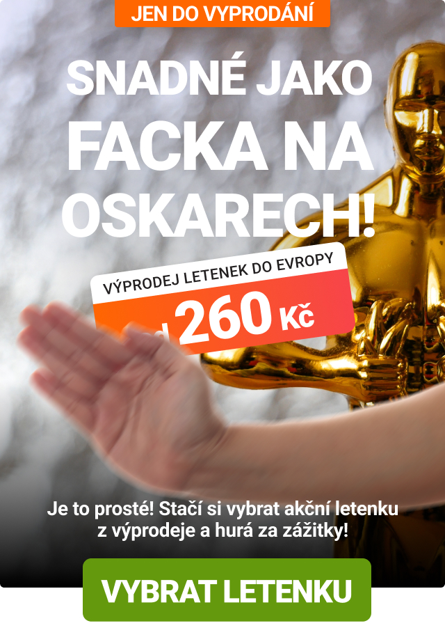 Výprodej letenek od 260 Kč