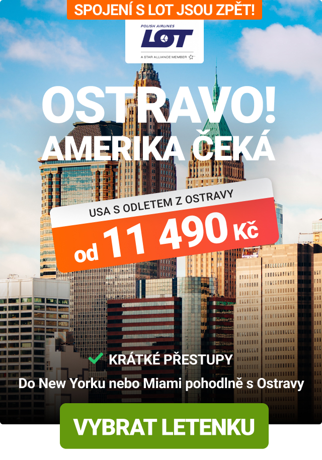 Letenky do USA z Ostravy