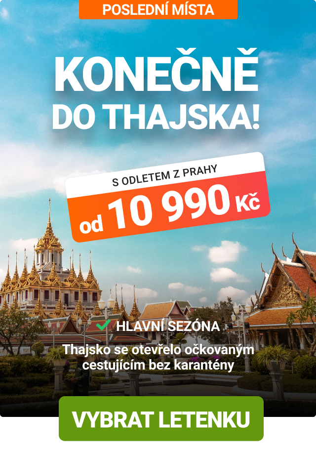 Akční letenky do Thajska
