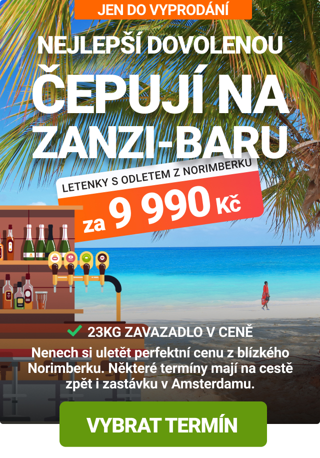 Akční letenky na Zanzibar