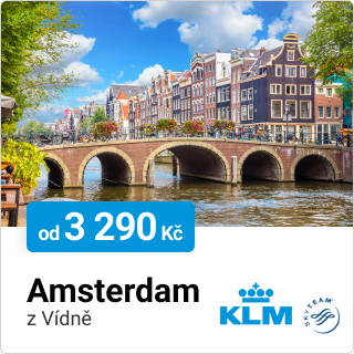 Amsterdam s KLM z Vídně