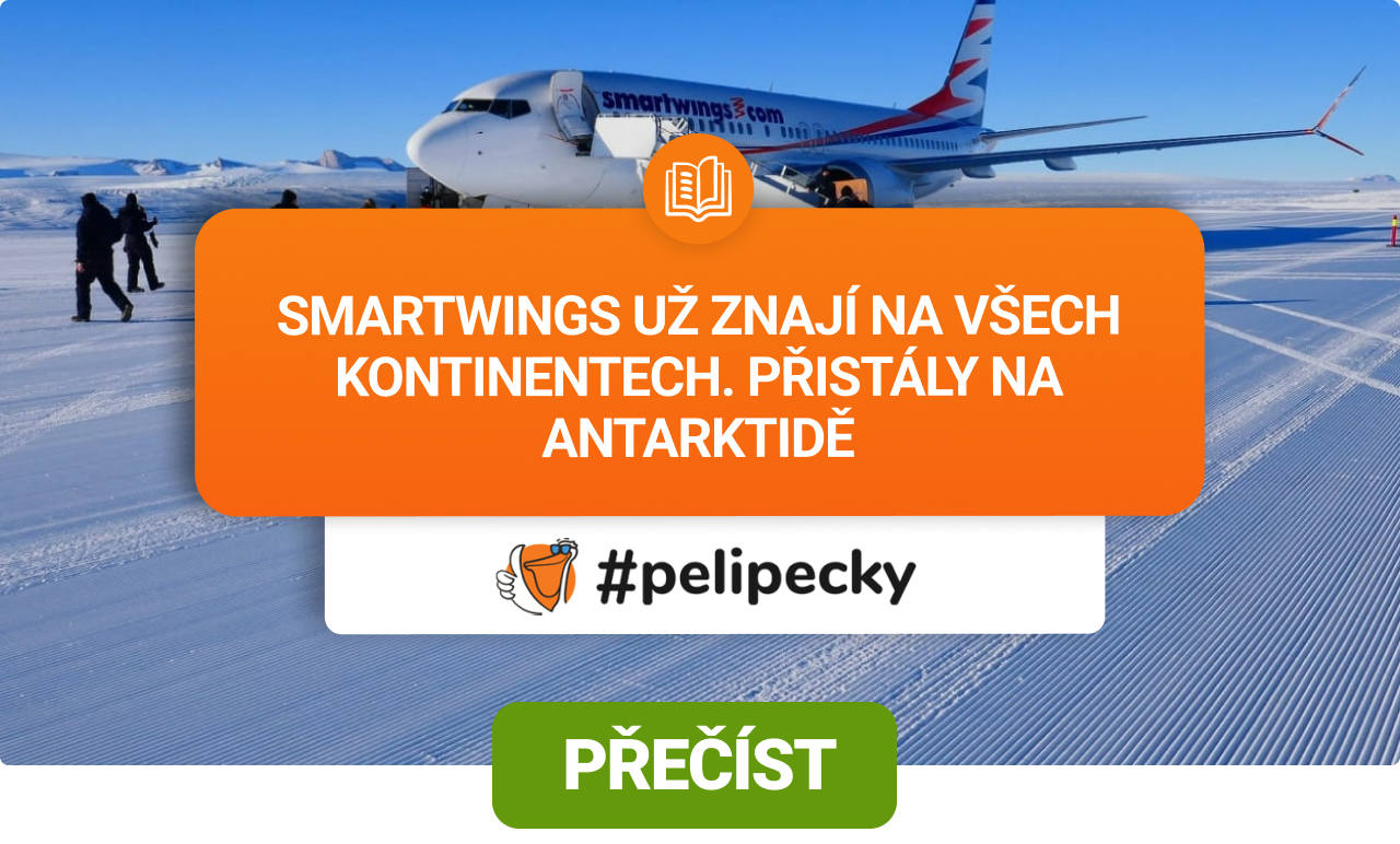 Smartwings přistály na Antarktidě