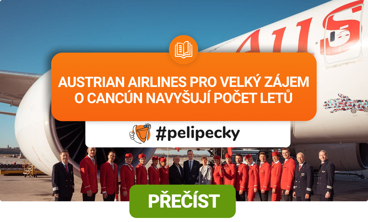 Austrian Airlines navyšují počet letů do Cancúnu