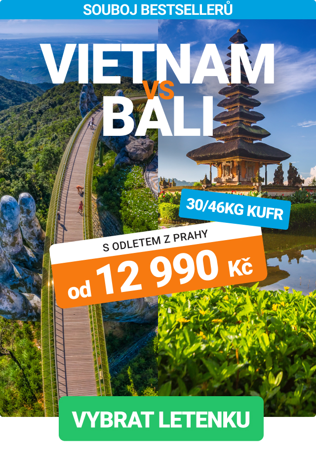 Akční letenky do Vietnamu a na Bali