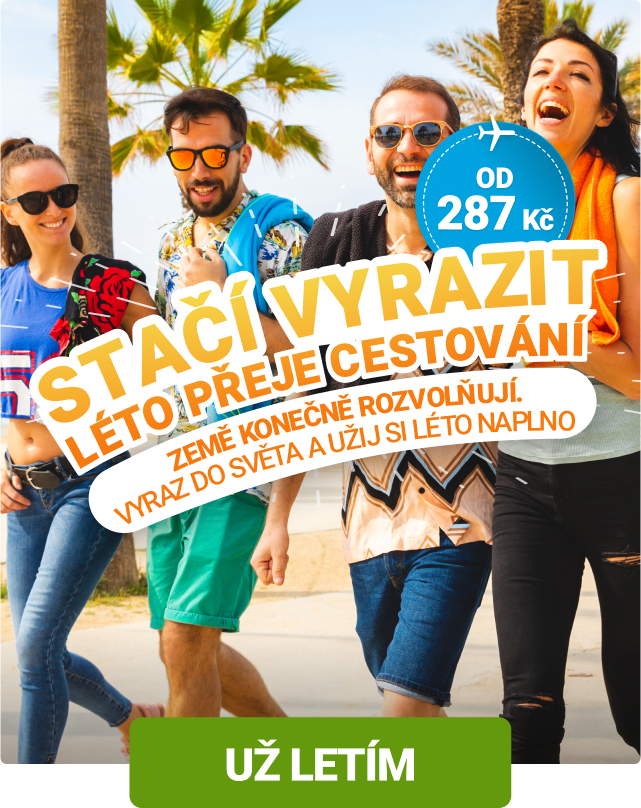 Výprodej letenek od 287 Kč