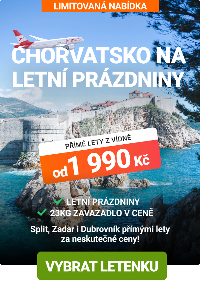 Akční letenky s Austrian Airlines do Chorvatska