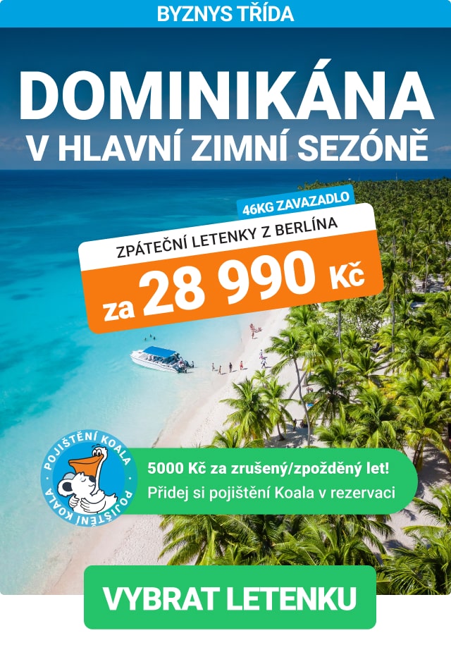 Akční byznys třída do Dominikánské republiky