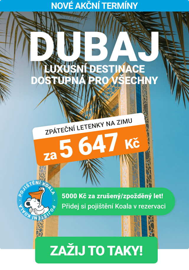 Akční nabídka letenek do Dubaje