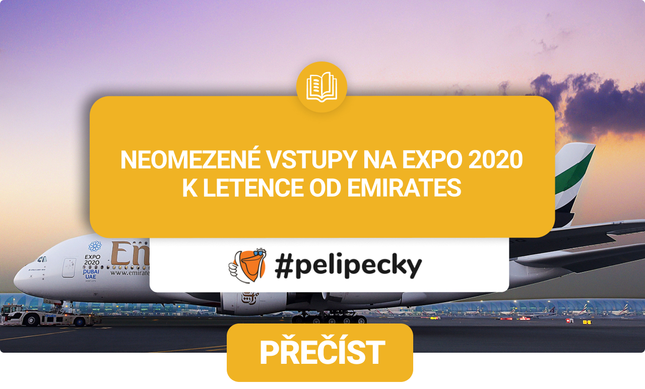 Lístek na Expo 2020 k letence Emirates
