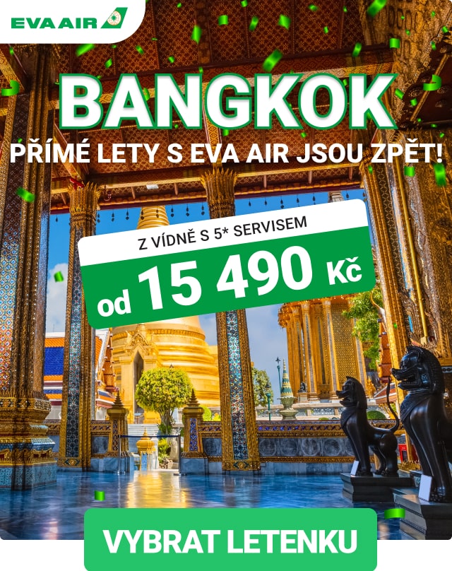 Akční letenky do Bangkoku s EVA Air