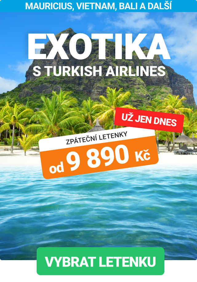 Akční letenky do exotiky s Turkish Airlines