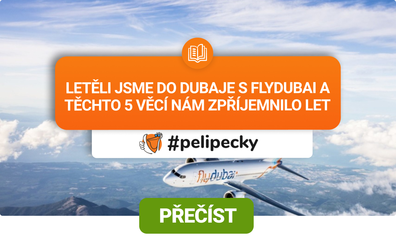 Takto vypadal náš let do Dubaje s flydubai