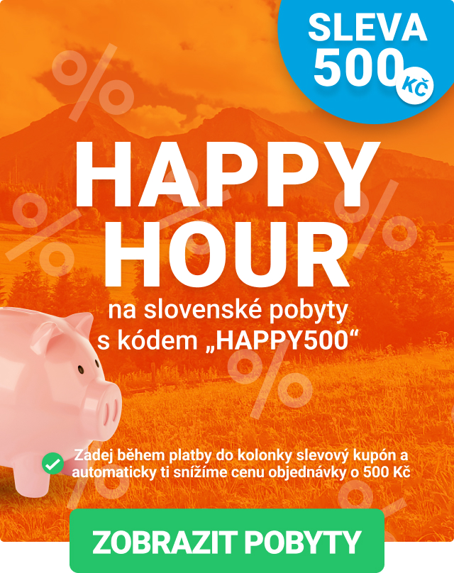 Sleva 500 Kč na slovenské pobyty s vlastní dopravou