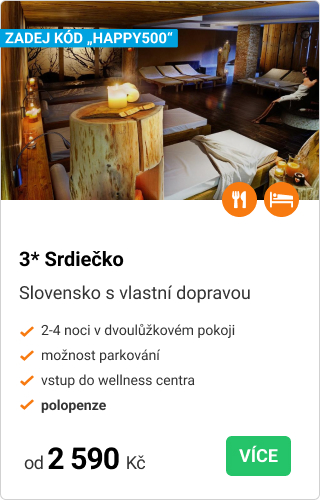 Akční pobyt v hotelu Srdiečko