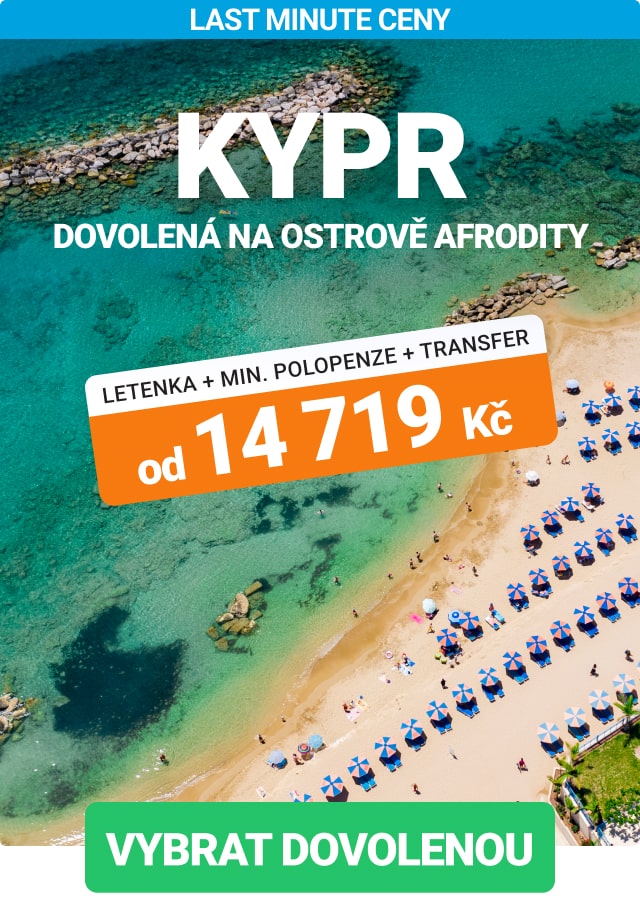 Dovolená na Kypru s polopenzí a transferem