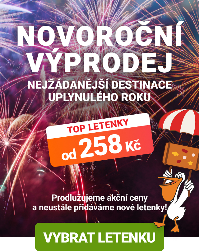Výprodej letenek od 258 Kč