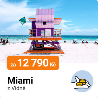 Miami z Vídně za 12 790 Kč