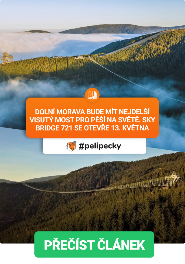 Nejdelší most pro pěší na světě je v ČR