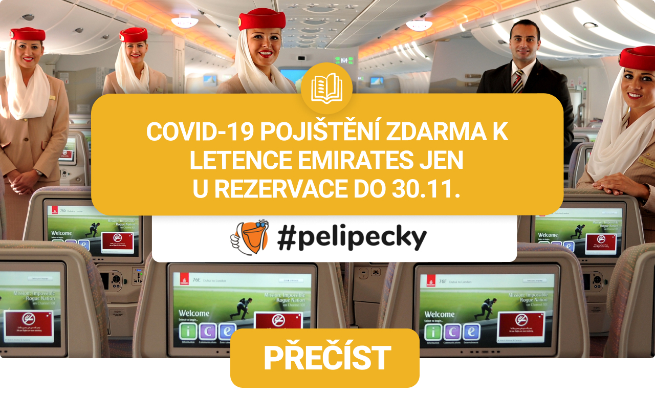 Covid-19 pojištění od Emirates k letence zdarma