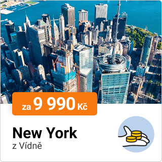 New York z Vídně za 9 990 Kč