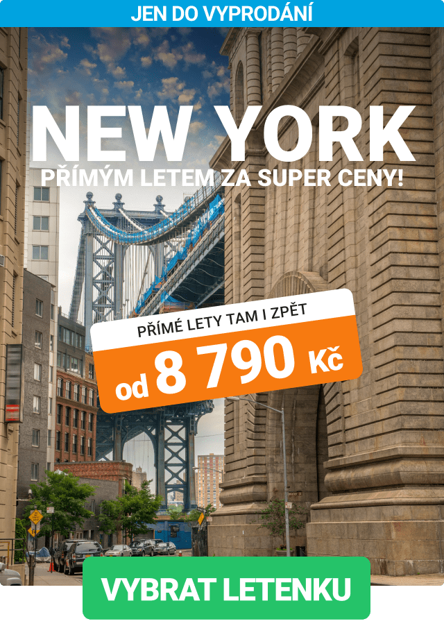 Akční přímé lety do New Yorku