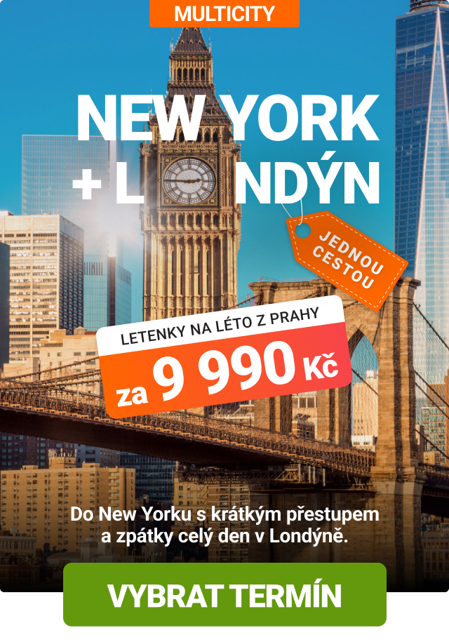 Akční letenky do New Yorku se zastávkou v Londýně