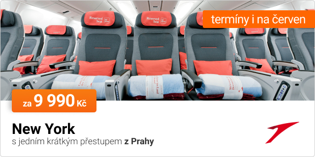 Akční letenky do New Yorku z Prahy s Austrian Airlines