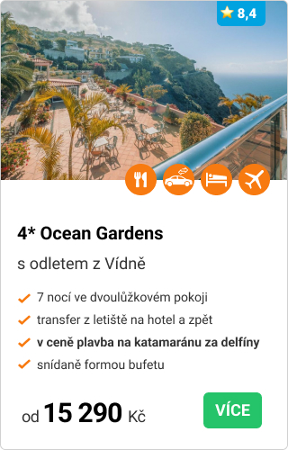 Dovolená na Madeiře s výletem za delfíny