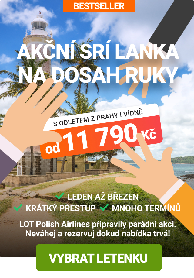 Akční letenky na Srí Lanku