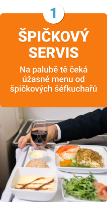 Špičkový servis na palubě