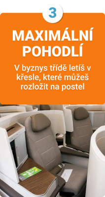 Maximální komfort byznys třídy