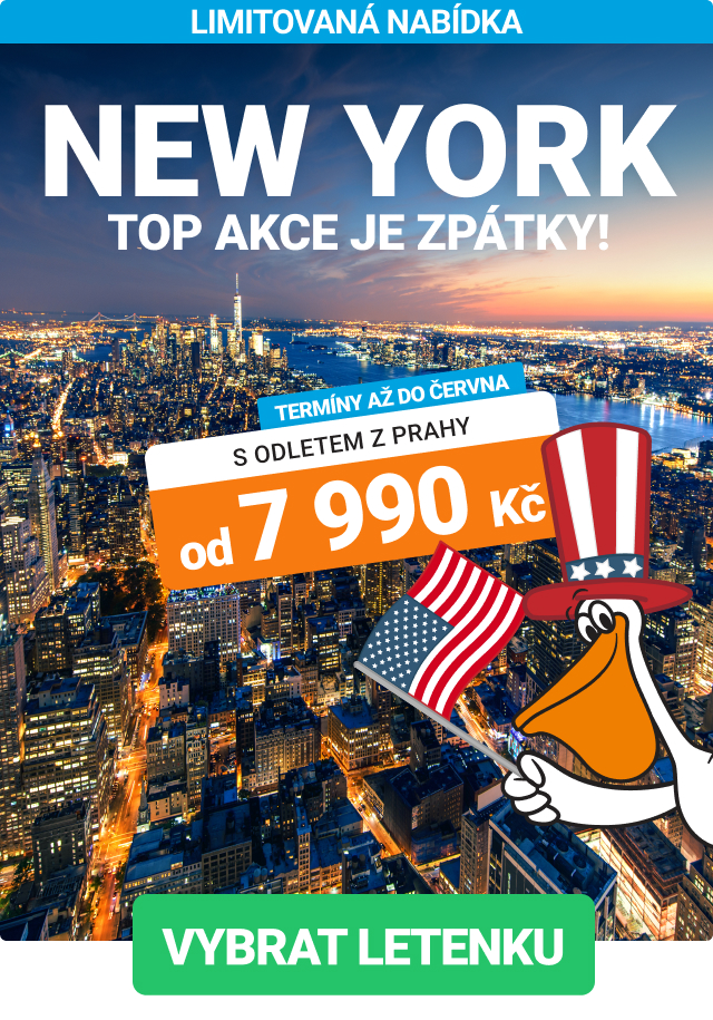 Akční New Yorku z Prahy od 7 990 Kč