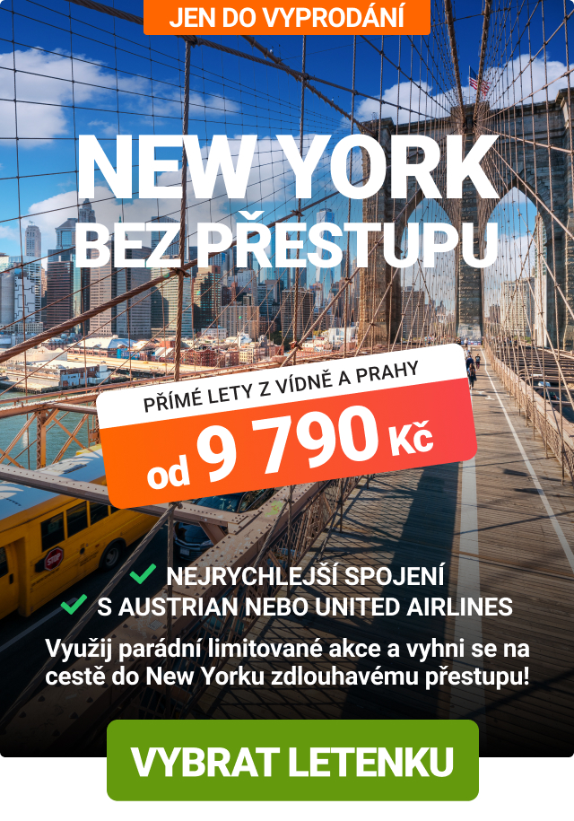Přímé lety do New Yorku za akční ceny