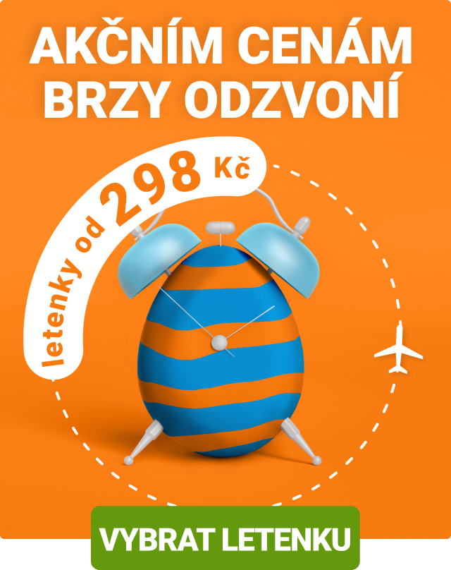 Výprodej letenek od 298 Kč