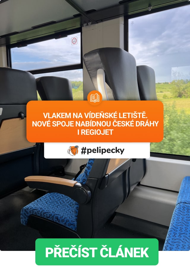 Vlakem na letiště ve Vídni
