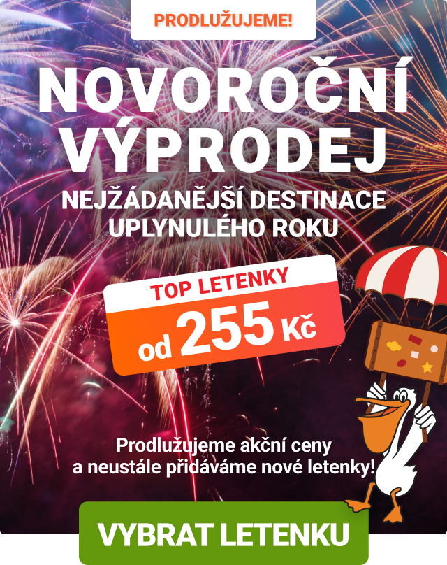 Výprodej letenek od 255 Kč