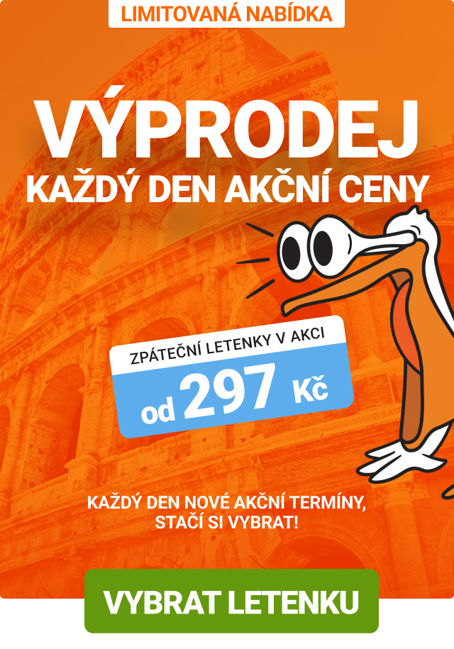 Výprodej letenek do Evropy od 297 Kč