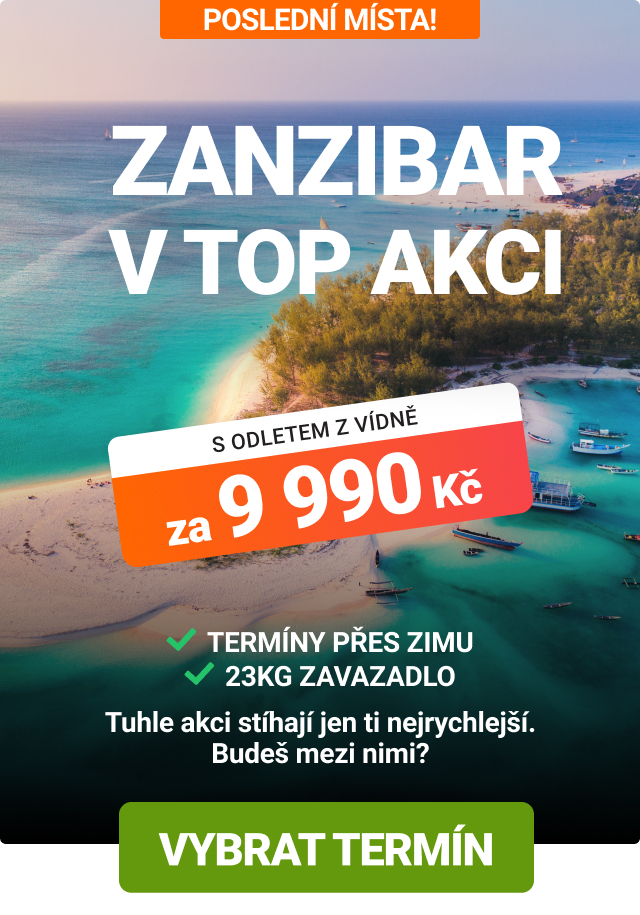 Akční letenky na Zanzibar