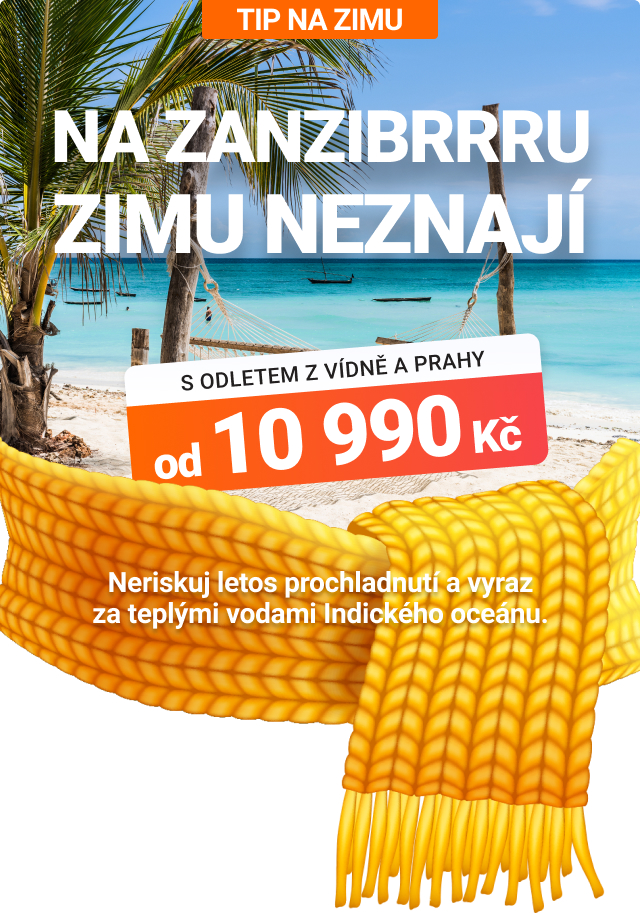 Akční letenky na Zanzibar