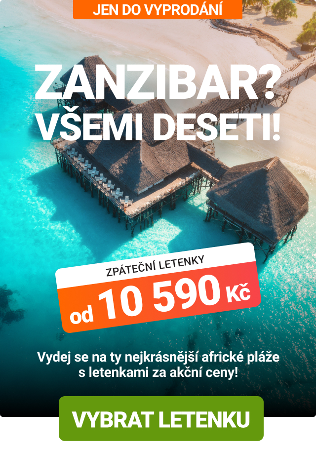 Akční letenky na Zanzibar